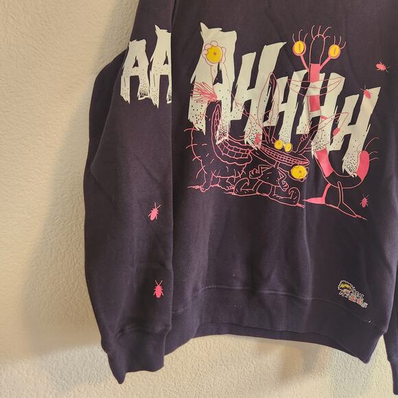 Nickelodeon Aaahhh!!! Real Monsters Men's Size Medium Black Crew‎ New NWT 90's - Picture 6 of 10